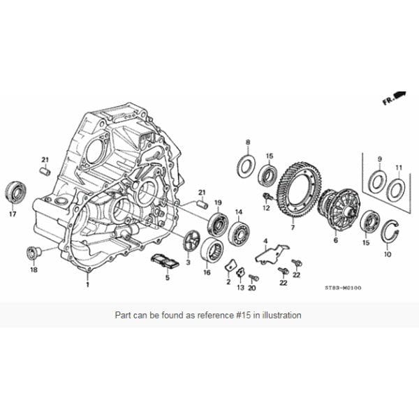 Honda OEM B18CR Transmission Diff Bearing