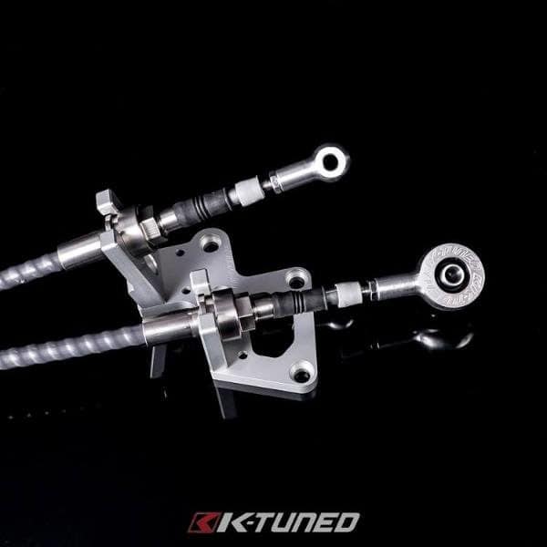 K-Tuned Race Version Shifter Cables (w/ Billet Transmission Bracket DC5/RSX) - Image 2