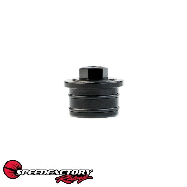SpeedFactory Racing - Billet Aluminum B Series Crank Case Port - Black - Image 2