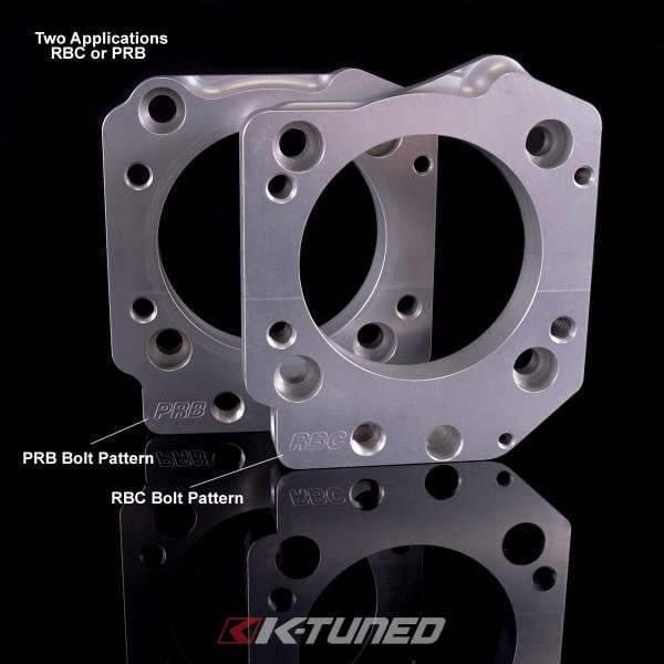 K-Tuned ZDX Throttle Body Adapter - RBC/RRC Bolt Pattern Manifolds to J37 - Image 2