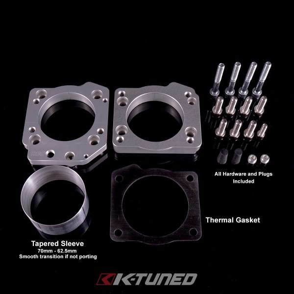 K-Tuned ZDX Throttle Body Adapter - RBC/RRC Bolt Pattern Manifolds to J37 - Image 4