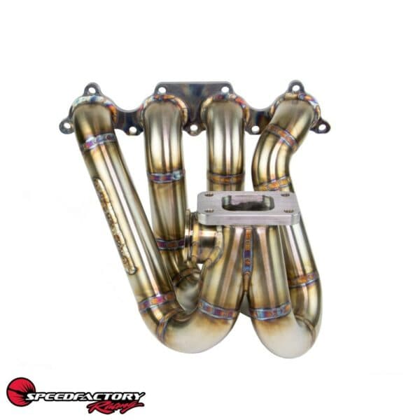SpeedFactory Racing - Stainless Steel Turbo Manifold Top Mount Style B Series T3 Flange w 44-46mm V-Band WG - Image 3