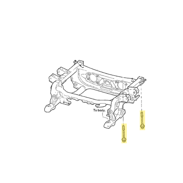 Honda OEM - S2000 Rear Subframe Bolt Kit (4 PC)