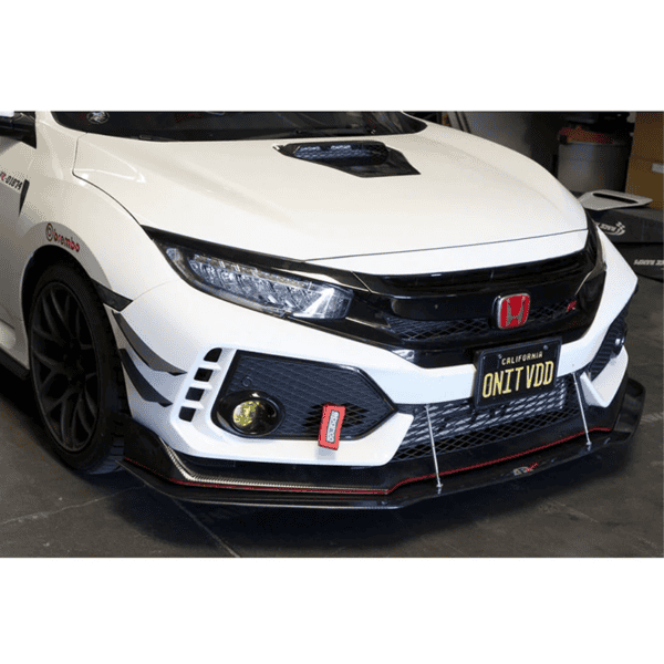 APR Performance - Honda Civic FK8 Type R 17+ Carbon Fibre Front Bumper Canards - Image 4