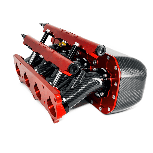 Pracworks Carbon - Honda K-Series Dual Injector Intake Manifold 20° Plenum - Image 2