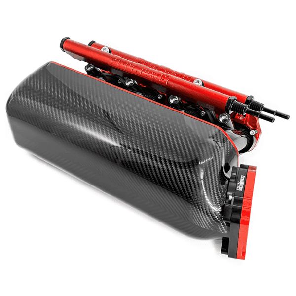 Pracworks Carbon - Honda K-Series Dual Injector Intake Manifold 20° Plenum - Image 6