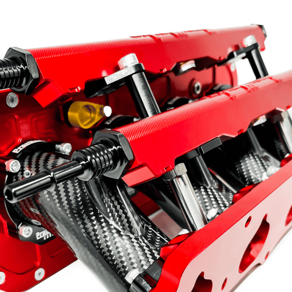 Pracworks Carbon - Honda K-Series Dual Injector Intake Manifold 20° Plenum - Image 5