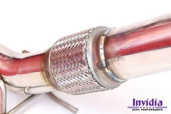 Invidia Down Pipe with High Flow Cat - VW Golf GTI Mk6 - Image 4