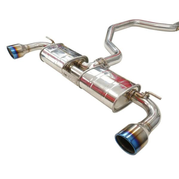 Invidia R400 Cat Back Exhaust w/Round Ti Rolled Tips - VW Golf GTI Mk7 - Image 3