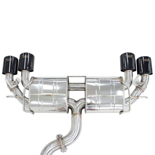 Invidia R400 "Signature Edition" Valved Cat Back Exhaust w/Oval Black Tips - VW Golf R Mk7 - Image 3