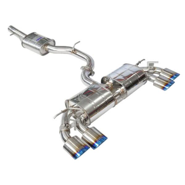 Invidia R400 Valved Cat Back Exhaust w/Oval Ti Tips - VW Golf R Mk7 - Image 2