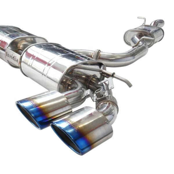 Invidia R400 Valved Cat Back Exhaust w/Oval Ti Tips - VW Golf R Mk7 - Image 4