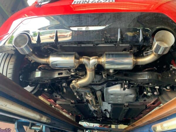 Invidia N2 Cat Back Exhaust w/Ti Tips - Toyota Yaris GR XPA16R - Image 7