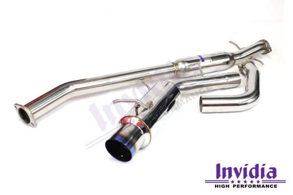 Invidia N1 Cat Back Exhaust w/Ti Tip - Mitsubishi Evo 4-6 CP9A (Inc TME)
