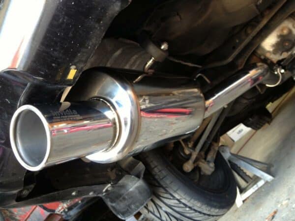 Invidia G200 Turbo Back Exhaust w/Hyperflow Down Pipe, SS Tip - Subaru Forester XT SG 03-08 - Image 2