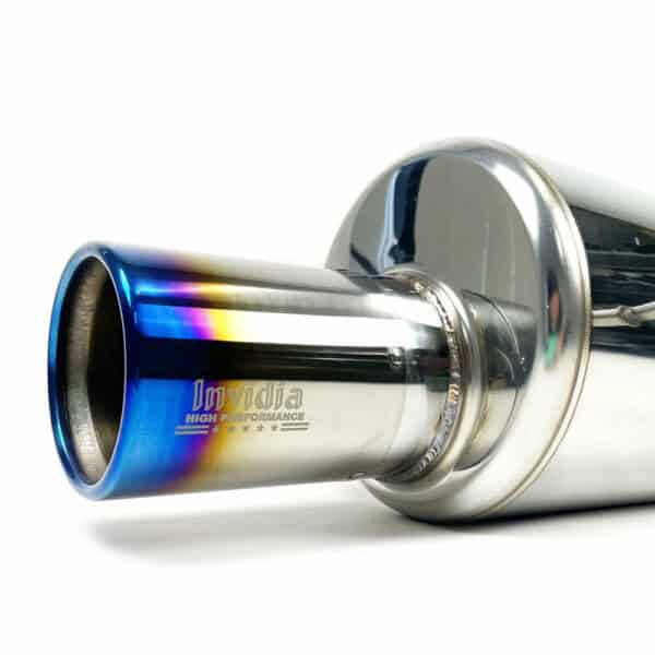 Invidia G200 Turbo Back Exhaust w/Hyperflow Down Pipe, Ti Rolled Tip - Subaru Forester XT SG 03-08 - Image 2