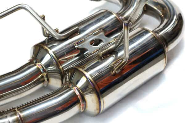 Invidia R400 Turbo Back Exhaust System w/Ti Tips - Subaru WRX 15-21 (Auto) - Image 4