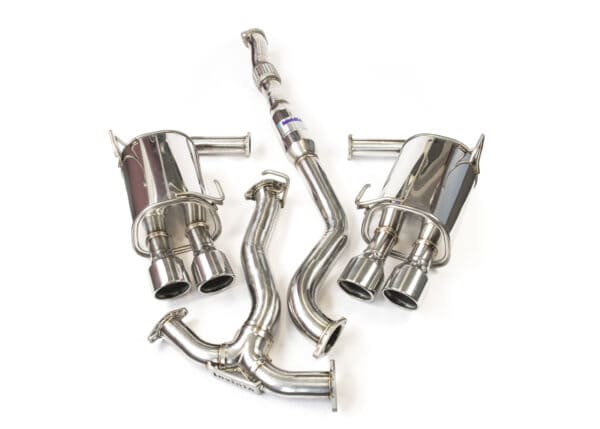 Invidia Q300 Turbo Back Exhaust w/SS Rolled Tips - Subaru WRX 11-14/STI 11-21
