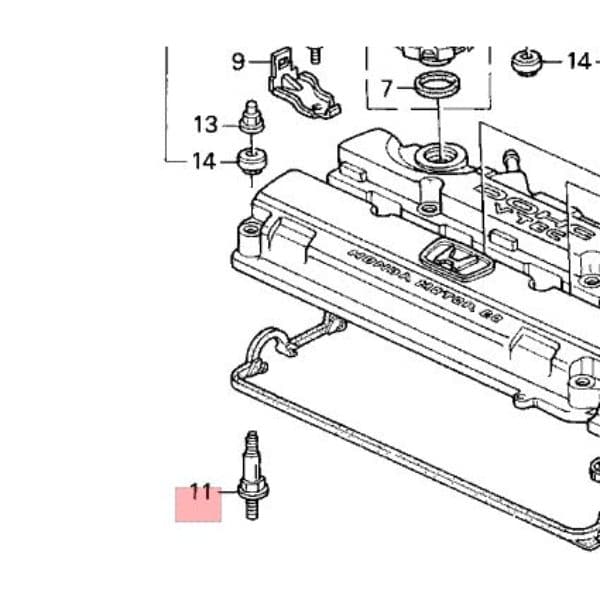 Honda OEM - B-Series VTEC Outer Valve Cover Stud Bolt - Image 2